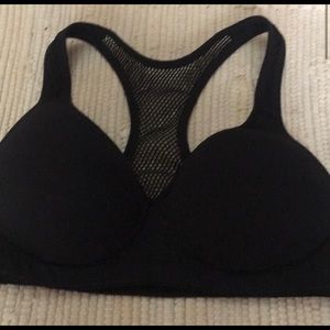 PINK yoga xsmall black sports bra